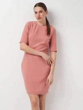H&M Open Back Sheath Dress – Dusty Rose / Pink